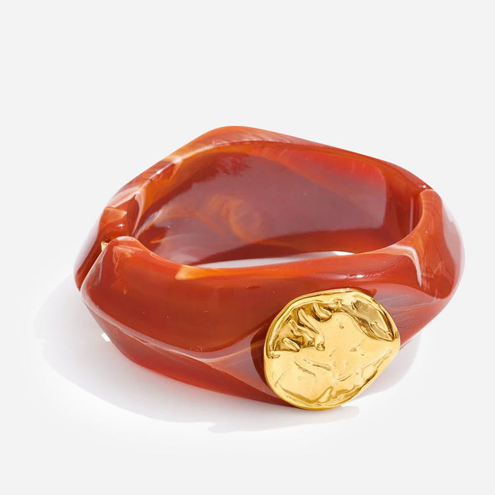 Molten Resin Cuff Bracelet