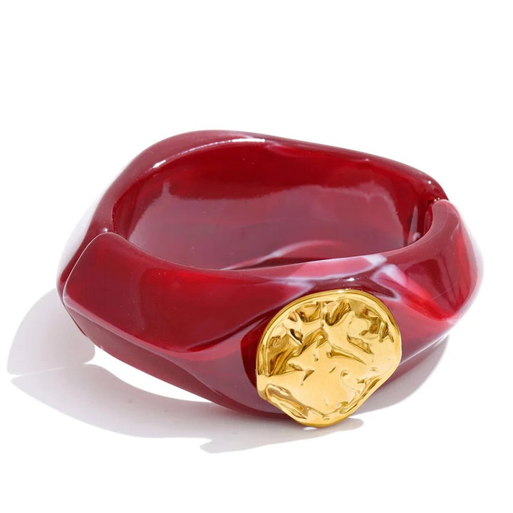 Molten Resin Cuff Bracelet