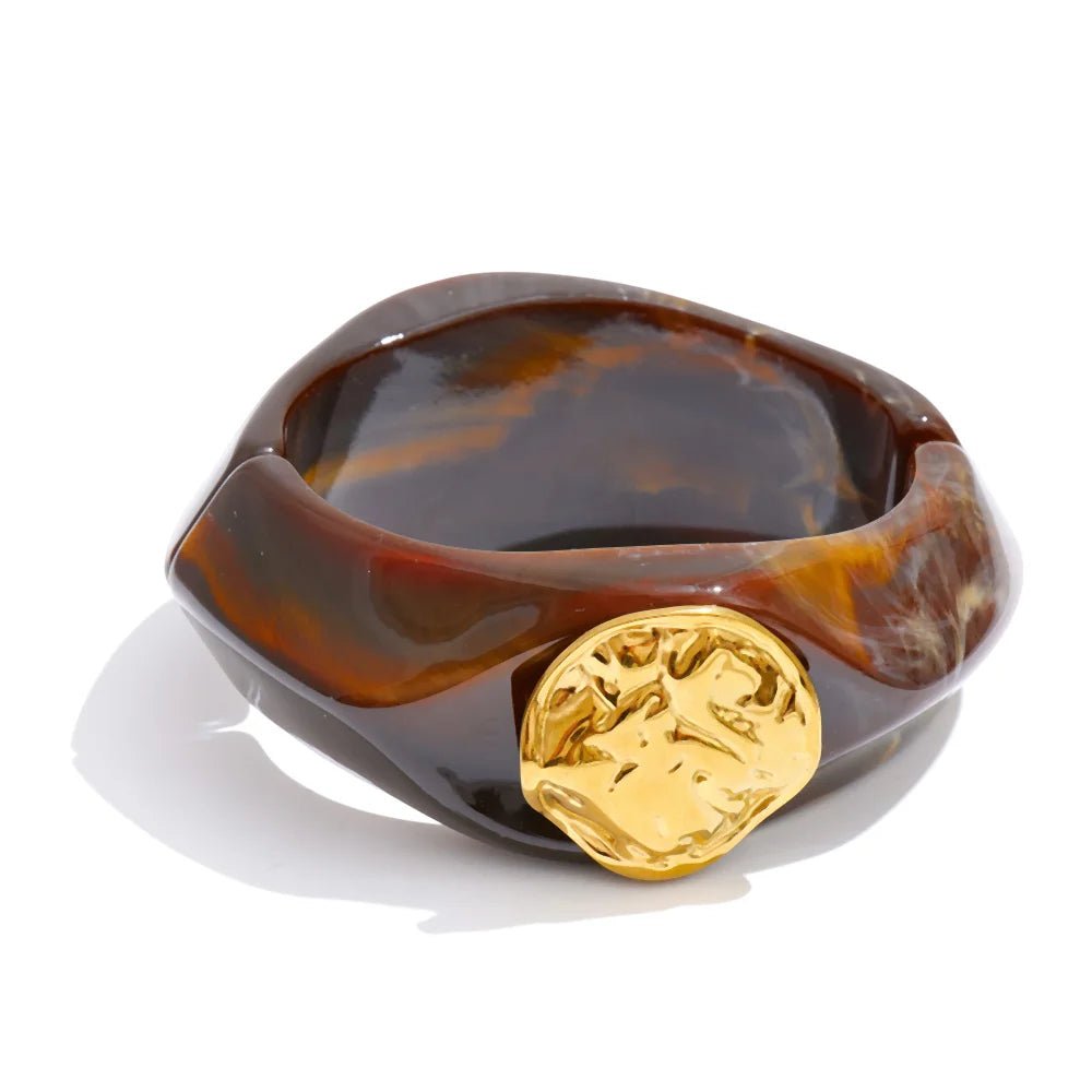 Molten Resin Cuff Bracelet