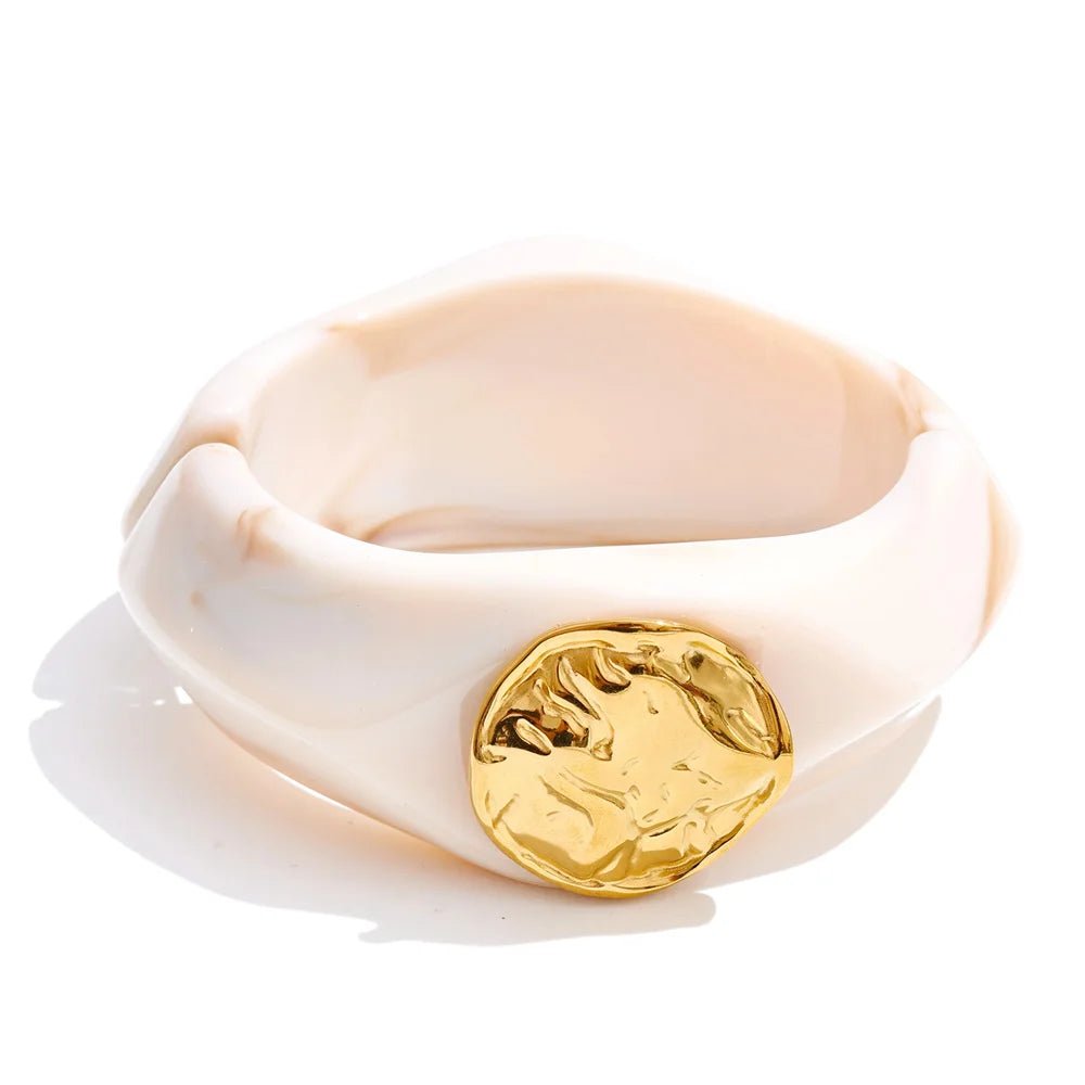 Molten Resin Cuff Bracelet