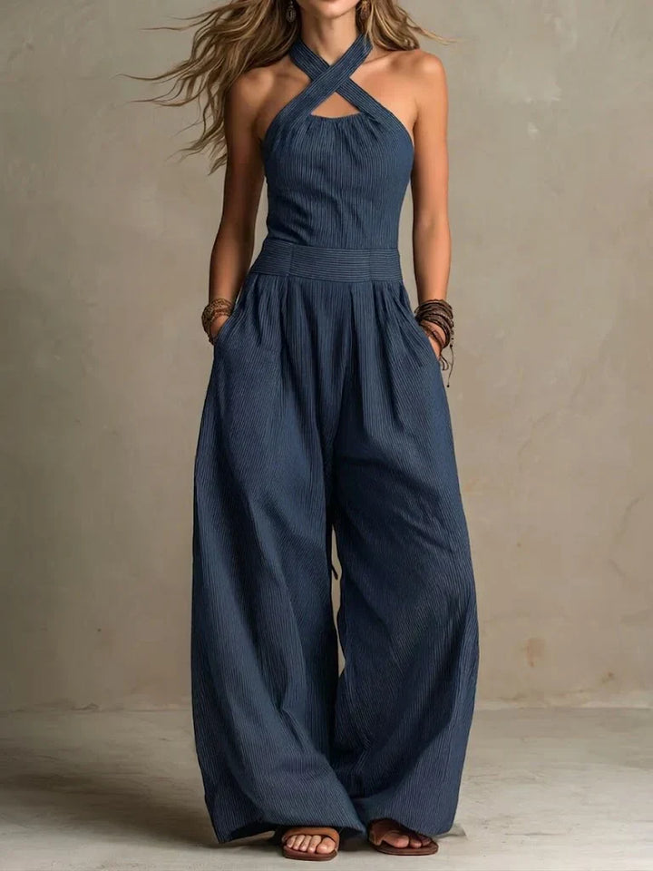 Bianca | Cross Fluid Jumpsuit