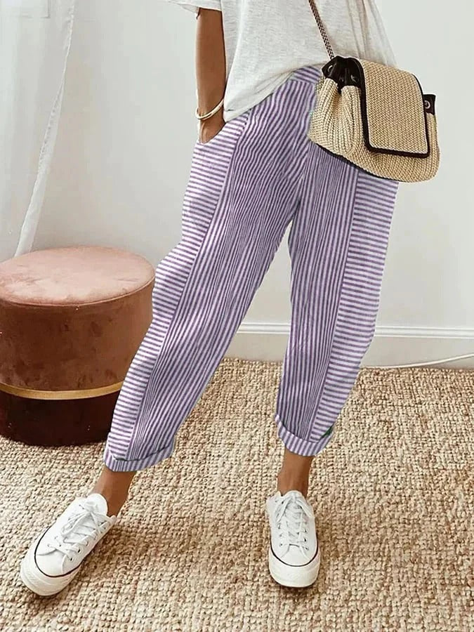 Helena | Striped Comfort Pants