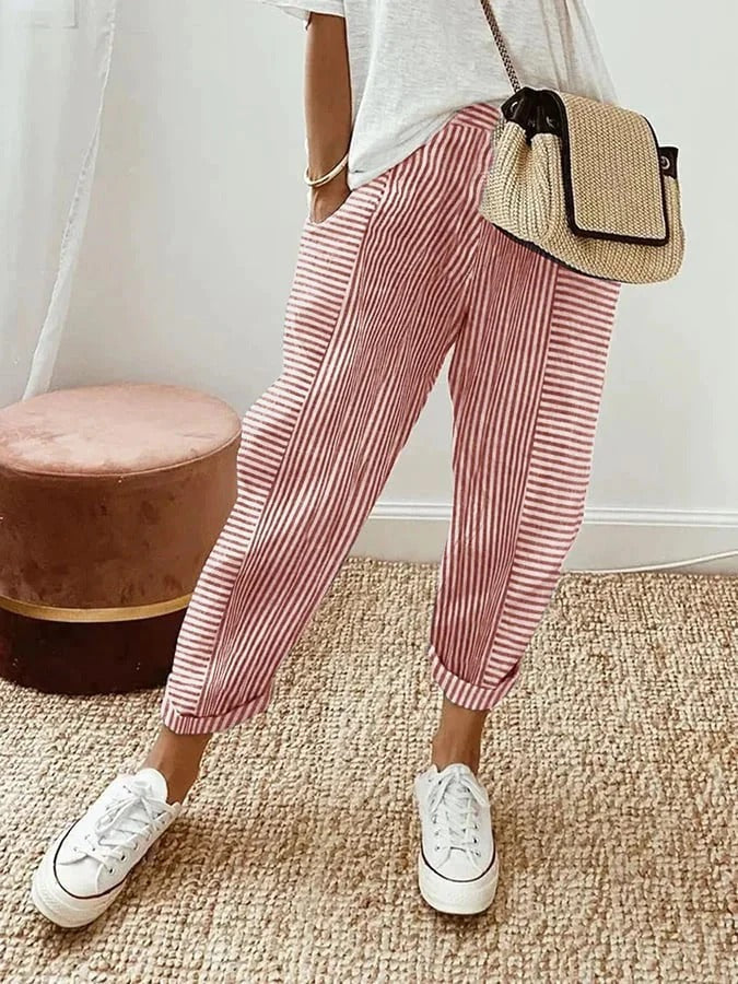 Helena | Striped Comfort Pants