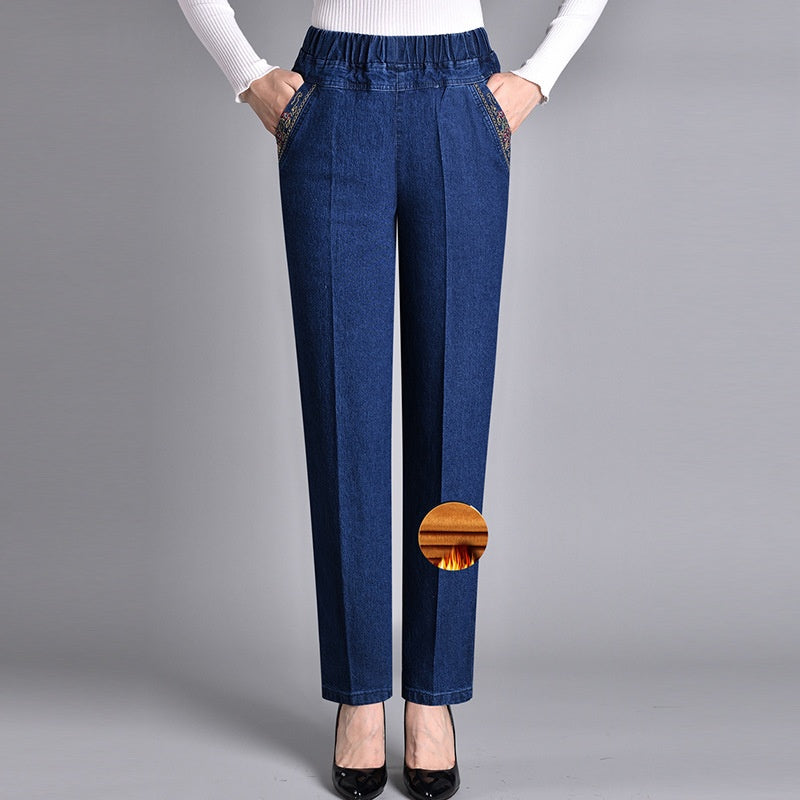 Laluna | Elastic Waist Side Pocket Jeans