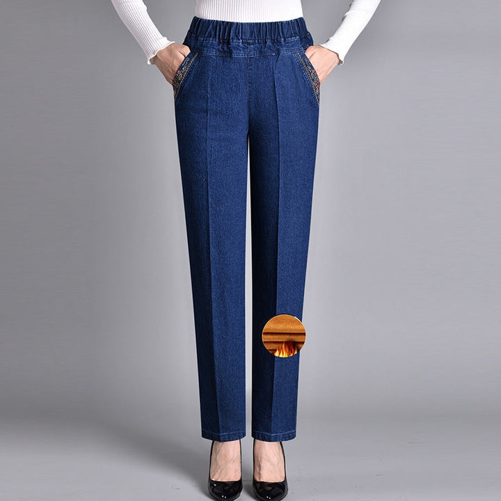 Laluna | Elastic Waist Side Pocket Jeans