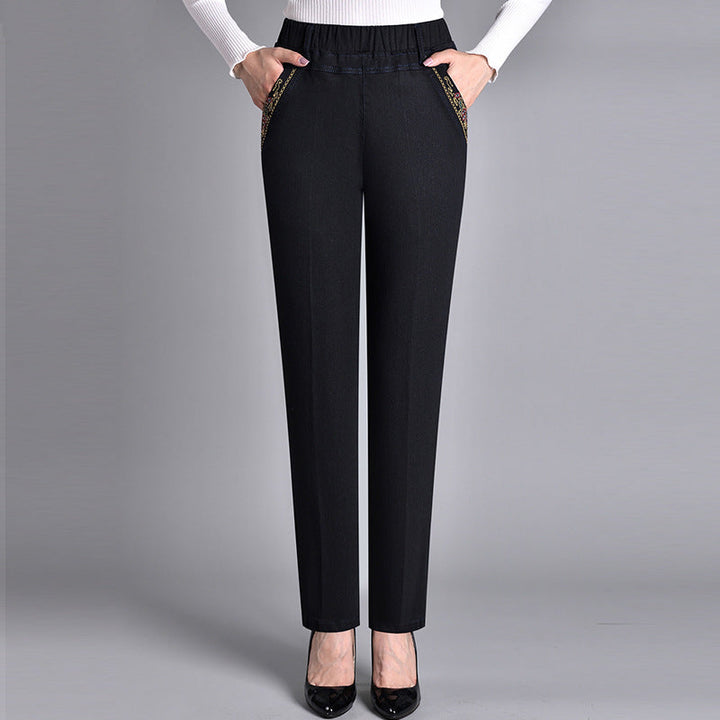 Laluna | Elastic Waist Side Pocket Jeans