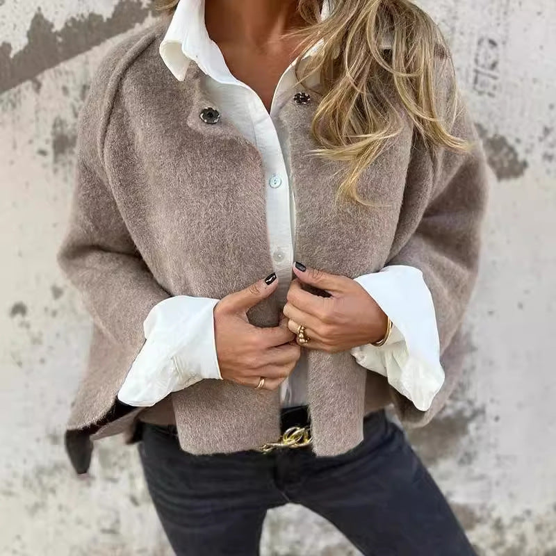 Elke – Short Cashmere-Look Coat — Jarah Melbourne