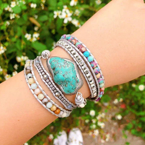 Turquoise Healing Bracelet - Vegan Friendly